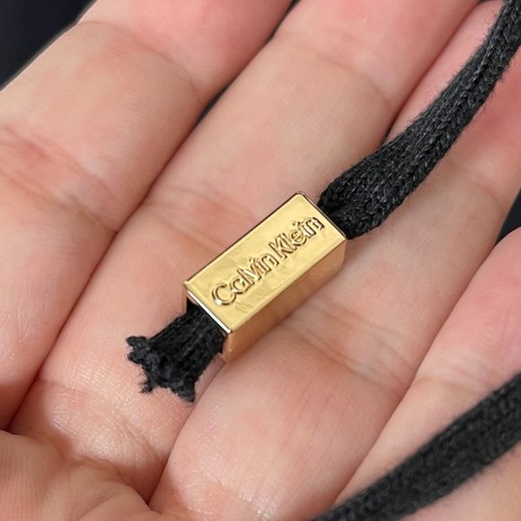 CALVIN KLEIN | Scoop Neck Logo Pullover Sweatshirt Black | Size L - Picture 5 of 11